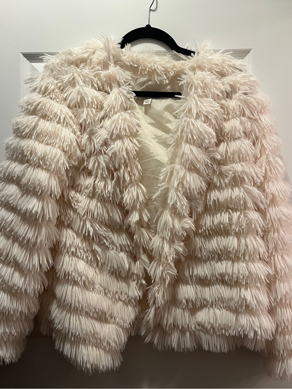 Cream Fuzzy Jacket